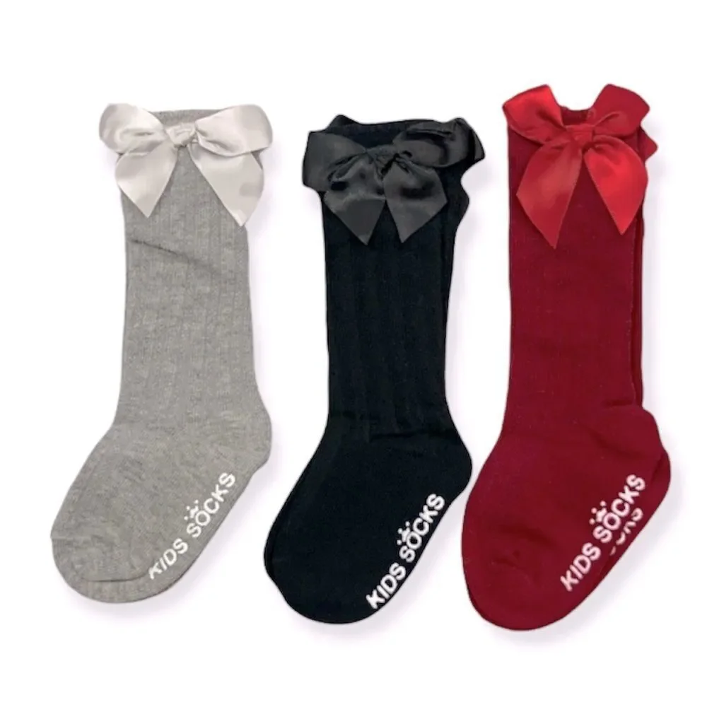 Girls Dressy Bow Socks